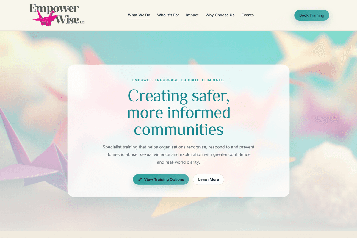 Portfolio image of the work with EmpowerWise