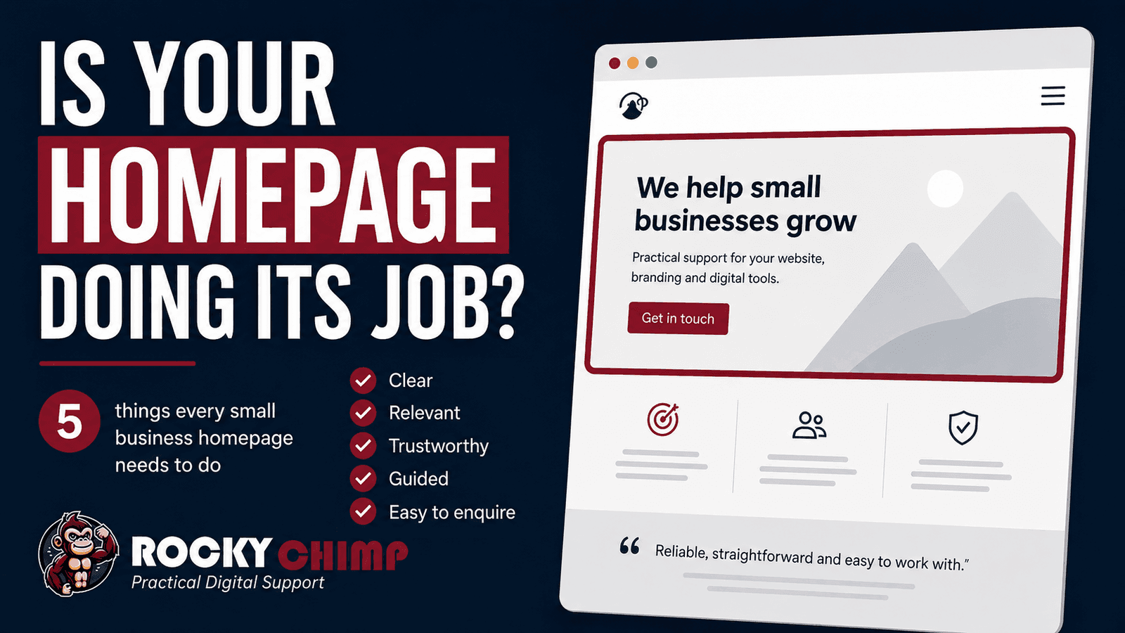 Person reviewing website issues that can reduce customer enquiries