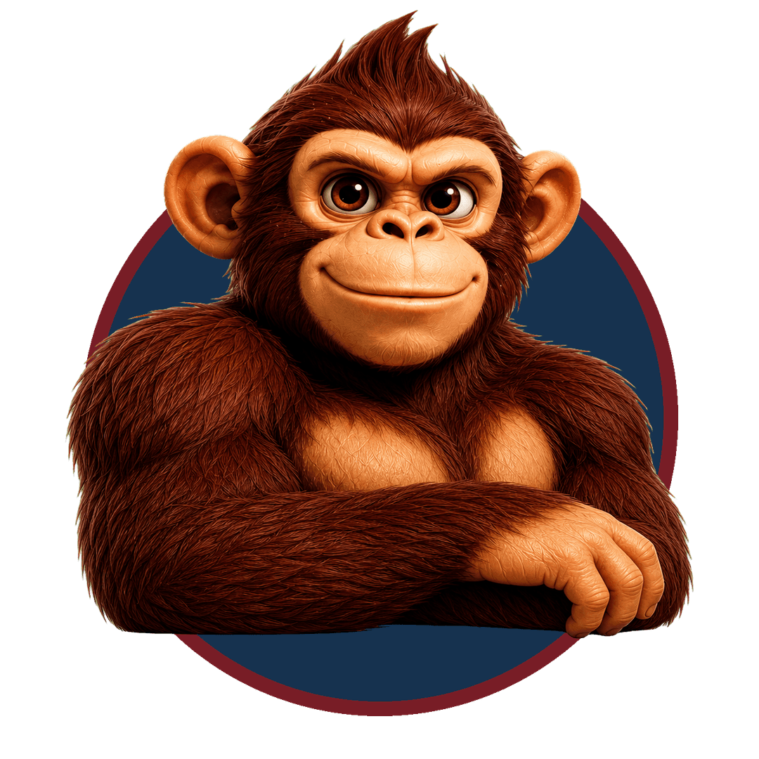 RockyChimp roundel emblem